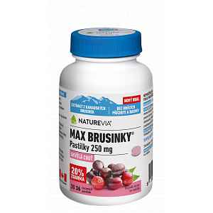 Swiss NatureVia Max brusinky pastilky tbl.30+6