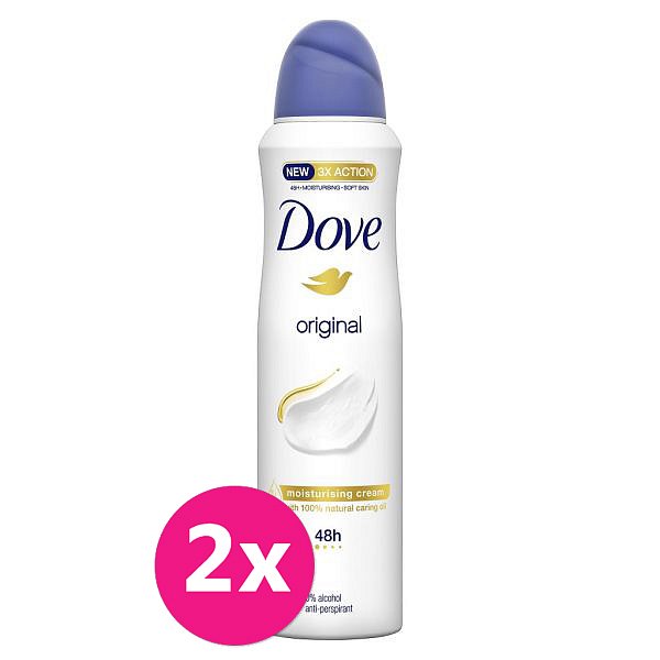 2x DOVE deo spray Original 150 ml (antiperspirant)