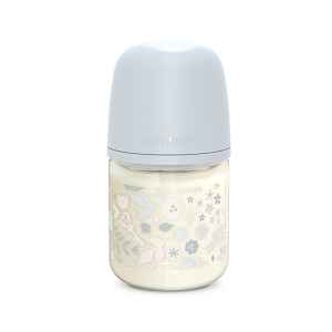 Suavinex Wonderland Skleněná láhev fyziologická SX PRO průtok S 0m+ 120 ml 1 ks liberty modrá