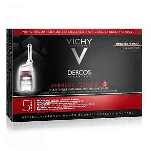 Vichy Dercos Aminexil clinical 5 multiúčelová kúra proti vypadávání vlasů pro muže 21 x 6ml