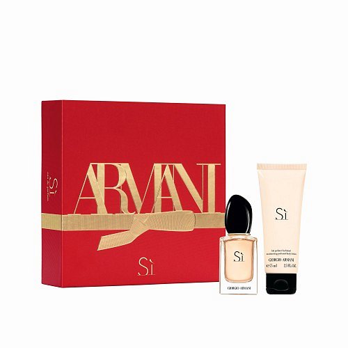Giorgio Armani Sí Le Parfum Kit dárková kazeta EdP 30 ml + BL 75 ml