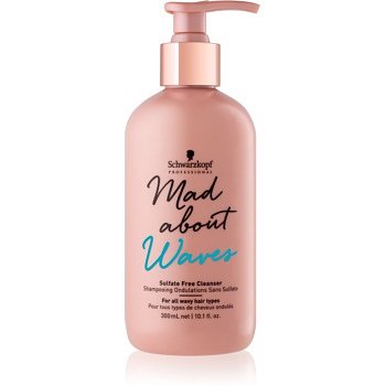 Schwarzkopf Professional Mad About Waves hydratační šampon pro vlnité a kudrnaté vlasy bez obsahu sulfátů  300 ml