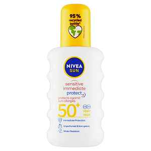 NIVEA Sun Sensitive Sprej na opalování OF 50+  200 ml