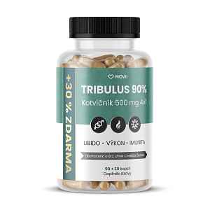 MOVit Energy TRIBULUS 90% Kotvičník 500 mg 4v1 90+30 kapslí