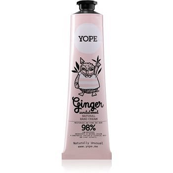 Yope Ginger & Sandalwood přírodní krém na ruce pro výživu a hydrataci 100 ml