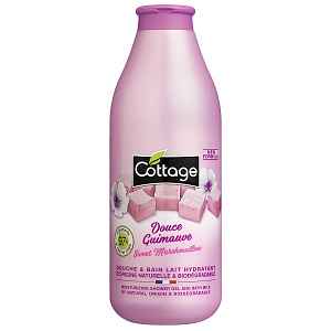 Cottage Moisturizing Shower Gel & Bath Milk - Sweet Marshmallow sprchový gel a mléko do koupele 97% přírodní  750 ml