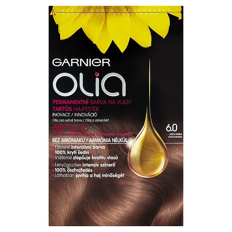 Garnier Olia Permanentní barva na vlasy světle hnědá 6.0