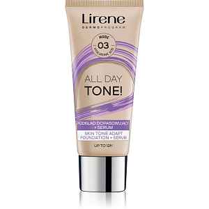 Lirene ALL DAY TONE! hydratační make-up pro zářivý vzhled pleti odstín 03 Nude 30 ml