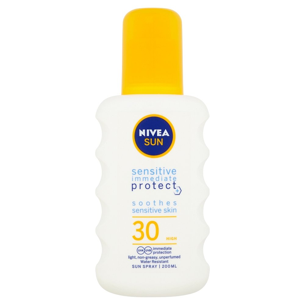 NIVEA Sun Sensitive Sprej na opalování OF 30 200 ml