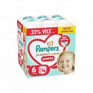Pampers Premium Care Pants vel. 6 13–19 kg plenkové kalhotky 96 ks