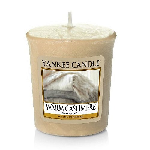 Yankee Candle Aromatická votivní svíčka Hřejivý kašmír (Warm Cashmere)  49 g