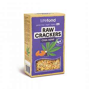 LifeFood Life Crackers Konopné s chia RAW BIO 90 g