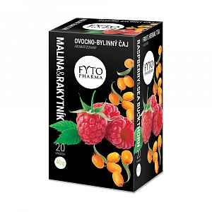 Ovocno-bylinný čaj malina & rakytník 20x2g