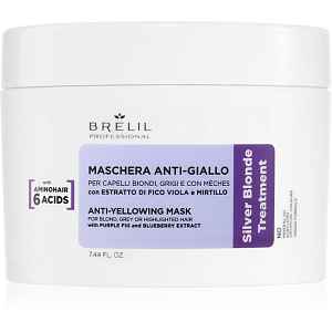Brelil Professional Anti-yellowing Mask maska proti žlutým tónům pro blond a šedivé vlasy 220 ml