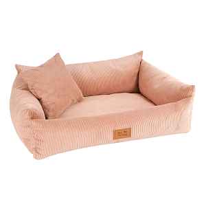 Luxusní pelíšek pro psy Dog Fantasy Sofa Haven starorůžový 100×75 cm