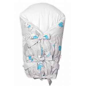 Baby Nellys Bavlněný náhradní povlak na retro zavinovačku 85x85cm, LALLY Good night Animals