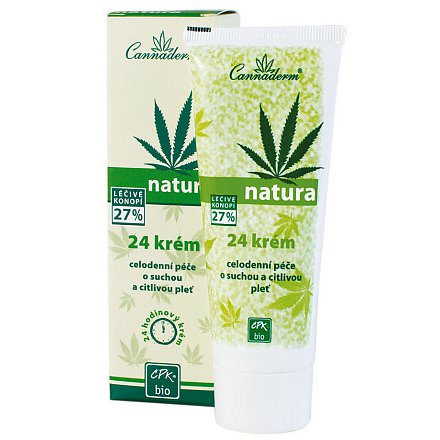 Cannaderm Natura 24 krém na suchou pleť 75g