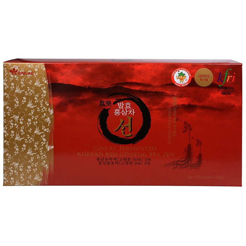 Korean Red Ginseng TEA ZEN - čaj z korejského červeného ženšenu 50 x 3 g