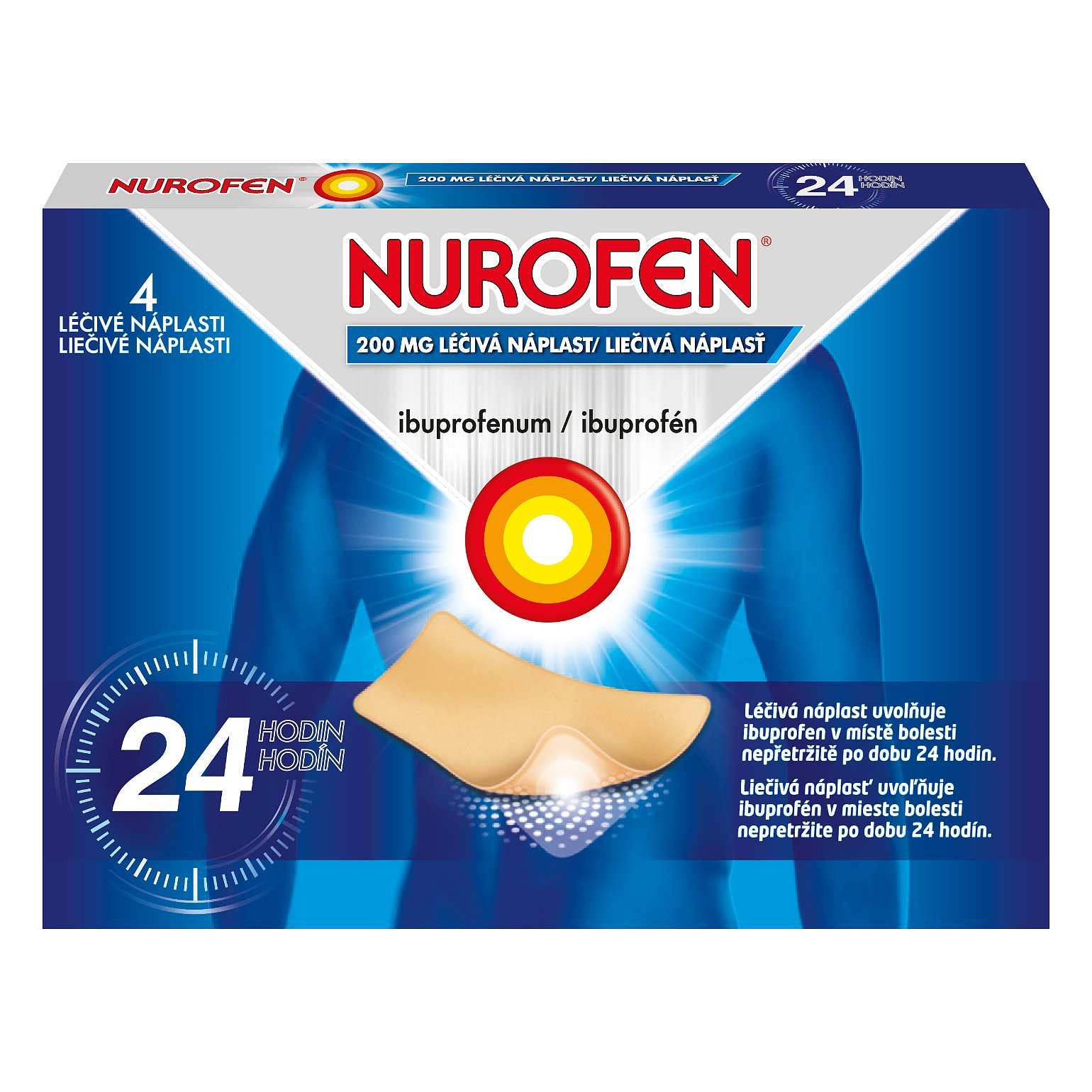 Nurofen 200 mg léčivé náplasti 4 ks
