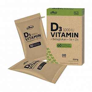 Vitar Vitamin D3 1000 IU + betaglukan EKO 60 kapslí