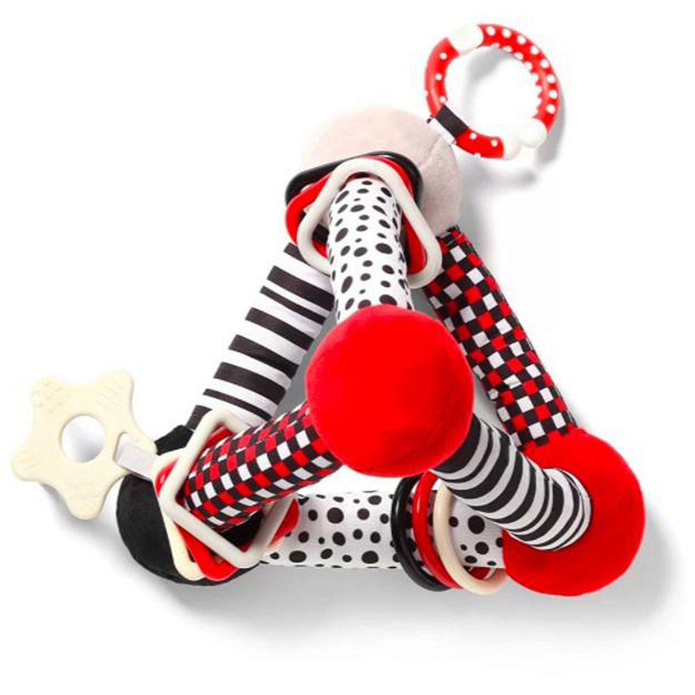 BABYONO Hračka edukační plyšová Tiny Yoga Triangle C - More Collection