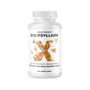 BrainMax Organic Psyllium, 800 mg, 200 rostlinných kapslí