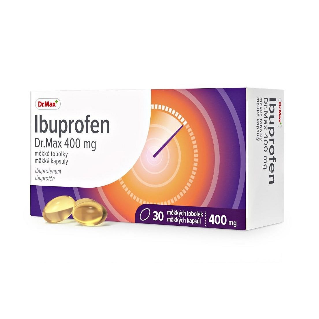 Dr.Max Ibuprofen 400 mg 30 měkkých tobolek
