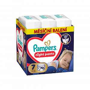 Pampers Night Pants vel. 7 15+ kg dětské plenkové kalhotky 70 ks