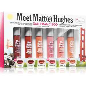 theBalm Meet Matt(e) Hughes Mini Kit San Francisco sada tekutých rtěnek pro dlouhotrvající efekt 6 ks