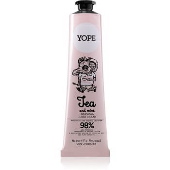 Yope Tea & Mint přírodní krém na ruce pro výživu a hydrataci 100 ml