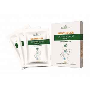 Cannaderm Mentholka Chladivá konopná náplast 3 ks