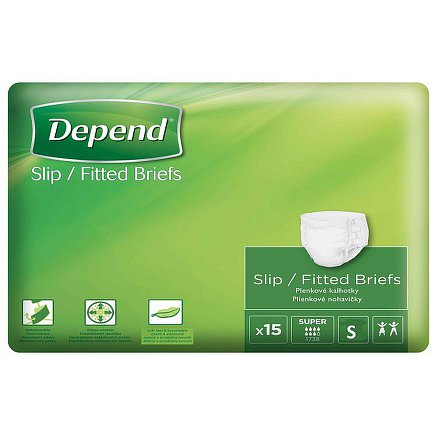 Depend plenkové kalhotky Slip Super S 15ks