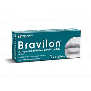 Bravilon® 50 mg mukoadhezivní bukální tablety 1x1 tableta