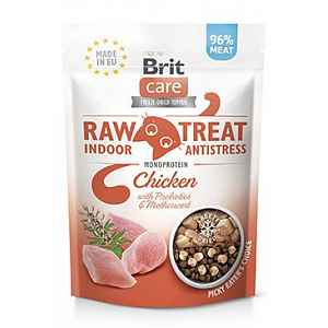 Brit Raw Treat Cat Indoor&antistress, Chicken 40g