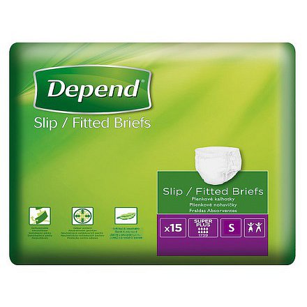 Depend plenkové kalhotky Slip Super Plus S 15ks
