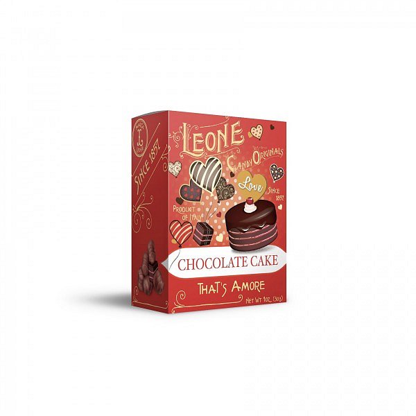 Pastiglie Leone Chocolate cake candy originals bonbóny s příchutí Čokoládový dort  30 g