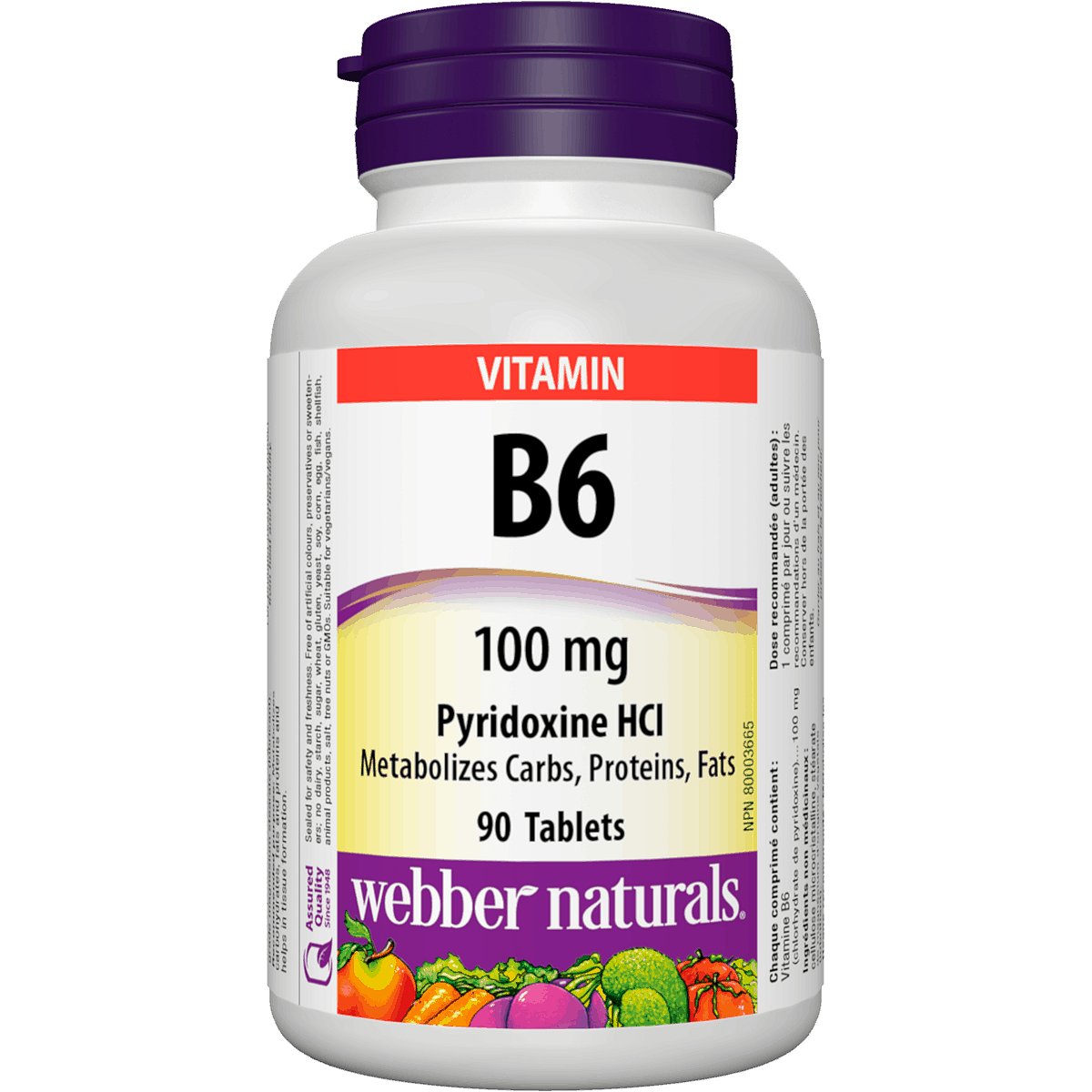 Webber Naturals B6 100mg 90 tablet