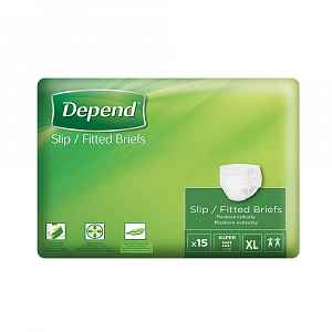 Depend plenkové kalhotky Slip Super XL 15ks