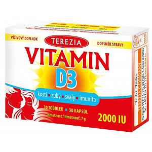TEREZIA Vitamin D3 2000 IU 30 tobolek