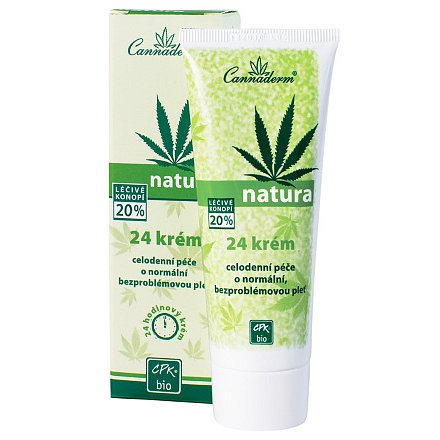 Cannaderm Natura 24 krém na normální pleť 75g