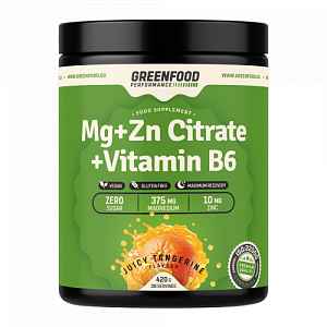 GreenFood Nutrition Performance Mg+Zn Citrate + Vitamin B6 Juicy tangerine 420 g