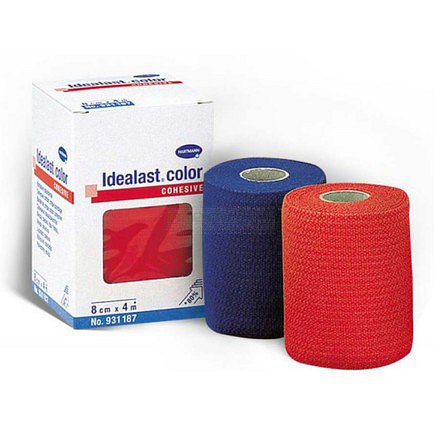 Obinadlo elastické Idealast-haft color 8cmx4m/1ks červená