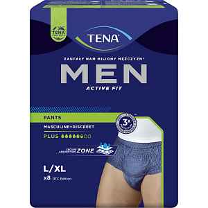 Tena Men Pants Plus Large inkontinenční kalhotky modré 8 ks