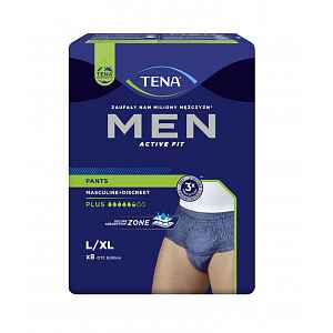 Tena Men Pants Plus Large inkontinenční kalhotky modré 8 ks