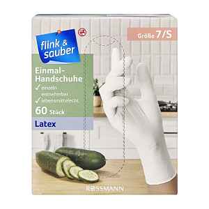 flink & sauber Jednorázové rukavice vel. S 60 ks