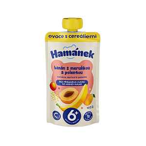 HAMÁNEK Jablko s banánem, meruňkou a polentou 6m+ 100 g