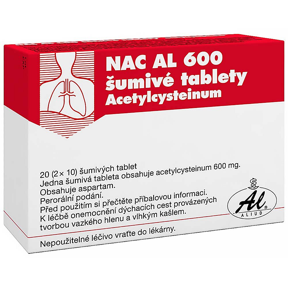 NAC AL 600 ŠUMIVÉ TABLETY 20X600MG Šumivé tablety