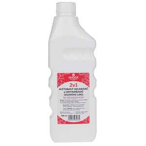 Acetonový odlakovač a odstraňovač gelového laku 2 v 1, Amoené 500 ml (011401M500P)