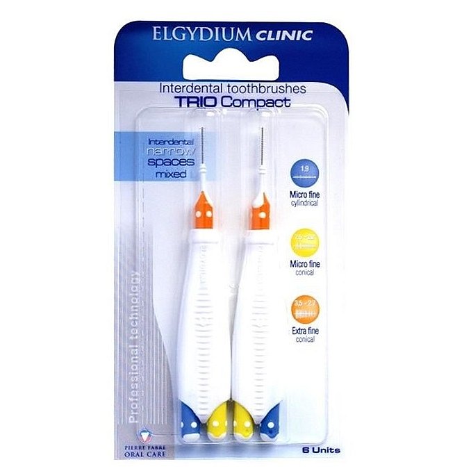 Elgydium Clinic Trio Compact mezizubní kartáčky 3.5-1.9mm 6ks