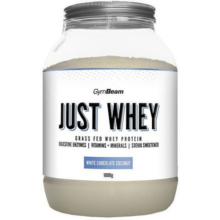 GymBeam Just Whey 1000 g white chocolate coconut